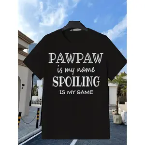 Funny PawPaw Name Gifts for Grandpa Perfect for Team Building and Events Comfortable Plus Size T Shirt for Men