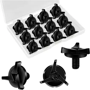 Helmet Screws Black Visor Screw Bolt Kit for Moto Helmet Accessories Replacement with Strong Grip and Durable Material Universal Fit for Most Helmets