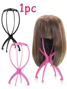 Portable Wig Stand Holder – Foldable Wig Display & Drying Stand, Travel-Friendly Wig Storage Rack, Fits Most Wigs, Wig Accessory for Women