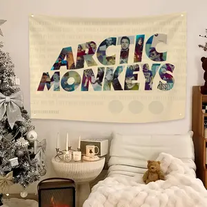 Band ArcticS Monkeys Flags Flag - Ultra Soft Skin-Friendly Machine Washable Fade Resistant Banner Decoration Items | HD Print Lightweight Durable Outdoor Indoor Living Room Garden Flag