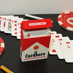 Cigarette card case Marlboro 3d printed card case, playing card box, TCG card storage