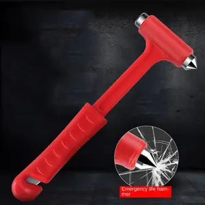 Multipurpose safety hammer, plastic construction, break windows in emergency situations and stay safe