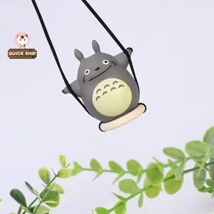 Cute Kawaii Totoro Pendant, Anime Car Rear View Mirror Accessories, My Neighbor Totoro Car Charm, Birthday Gift for Women Men