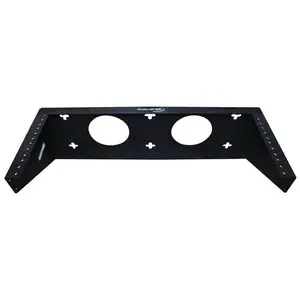 Wavenet  Steel 4U Horizontal & Vertical Wall Mount Bracket, Black