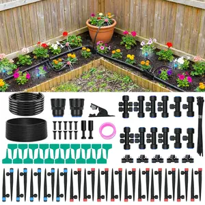 Drip Irrigation System for Garden, 2026 Upgraded Automatic  Watering Kit with Quick Connect PE Tubing, 30 Water-Saving Adjustable Drip Emitters for Yard, Lawn, Raised Bed & Greenhouse (100FT)
