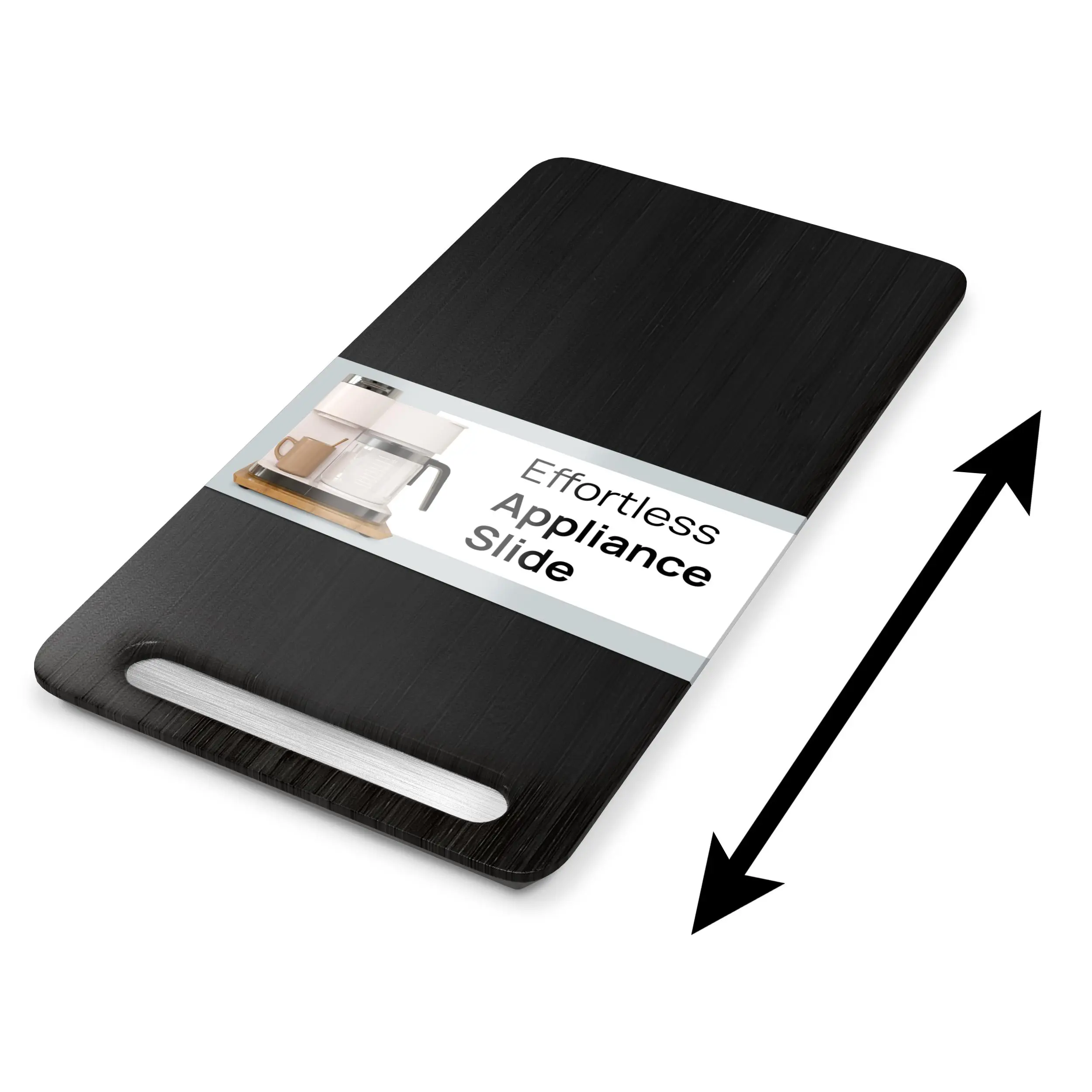 Ibyx Elegant Sliding Tray for Your Coffee Maker & Heavy Kitchen Appliances - Sturdy, Slides Easily from Under The Cabinet