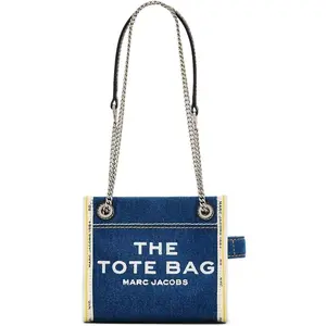 Marc Jacobs The Denim Chain Crossbody Tote Bag - Dark Wash 2F4HCR016H05-473