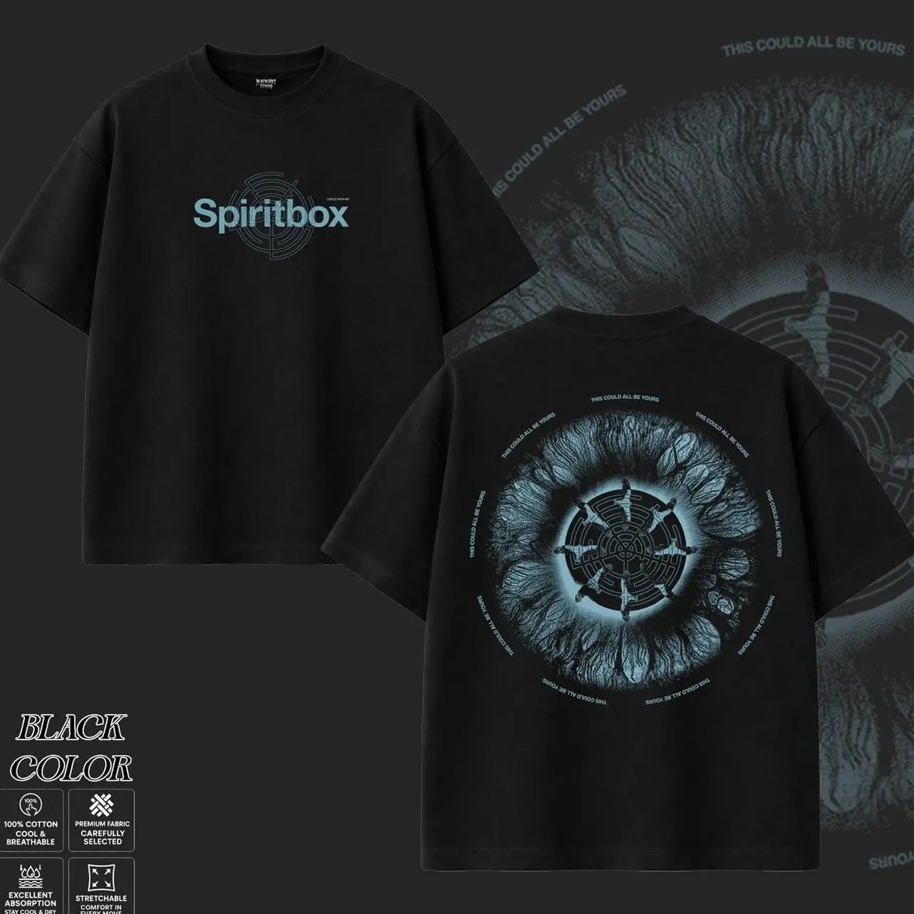 Spiritbox Band T-Shirt , The Band Spiritbox Graphic Tee, Modern Metalcore Shirt, Dark Aesthetic Artwork Shirts, Heavy Alternative Metal Merch, Gift for Metal Music Lovers, Merch for Men & Women 1WA