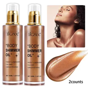 Body Shimmer Oil, Liquid Highlighter for Face & Body, Radiant Glow Body Makeup for All Skin Types, Cosmetic