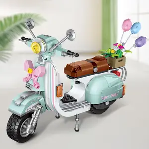 Lamborghini Motorcycle Building Block Toy, 673pcs/set Interlocking Plastic Blocks Set, Creative & Educational Building Blocks for Boys & Girls Best Gift Toy