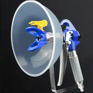 Threaded Airless Spray Gun Wind Shield, 7/8" Thread Anti-Overspray Spray Guard, Screw-On Front Shield for Exterior Wall Painting and Outdoor Spraying