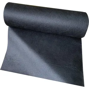 Black No Show Invisible Mesh Machine Embroidery Stabilizer Roll - Light to Medium Weight 1.8 Ounce(12" x 25 Yard Roll) - Made of Embossed Nylon