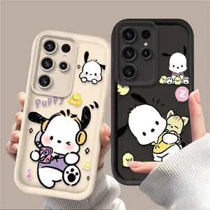 Sanrio Pochacco Phone Case Protector for Samsung Galaxy S24 S25 S23 Ultra S22 S21 Plus FE A36 A56 A26 A16 A06 A15 A25 A35 A55 5G Cover Casing Protective Cellphone