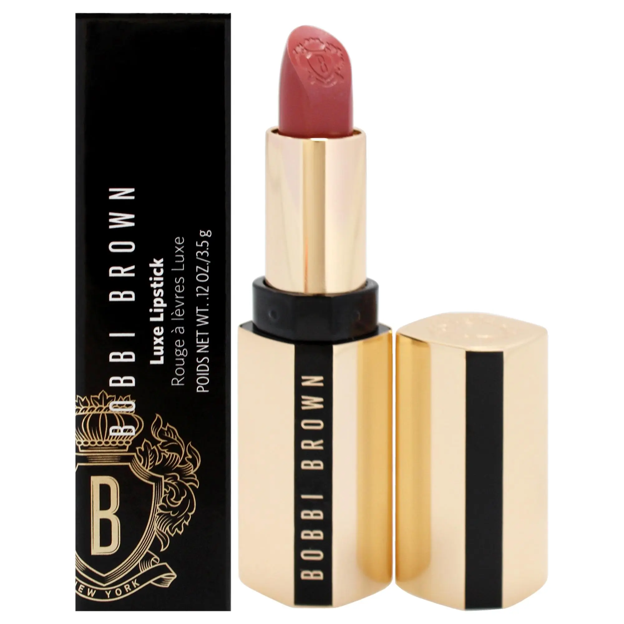 Bobbi Brown Luxe Makeup Lipstick - Women's Single Tube, 315 Neutral Rose, 0.12oz, Apply Daily, Neutral Shade