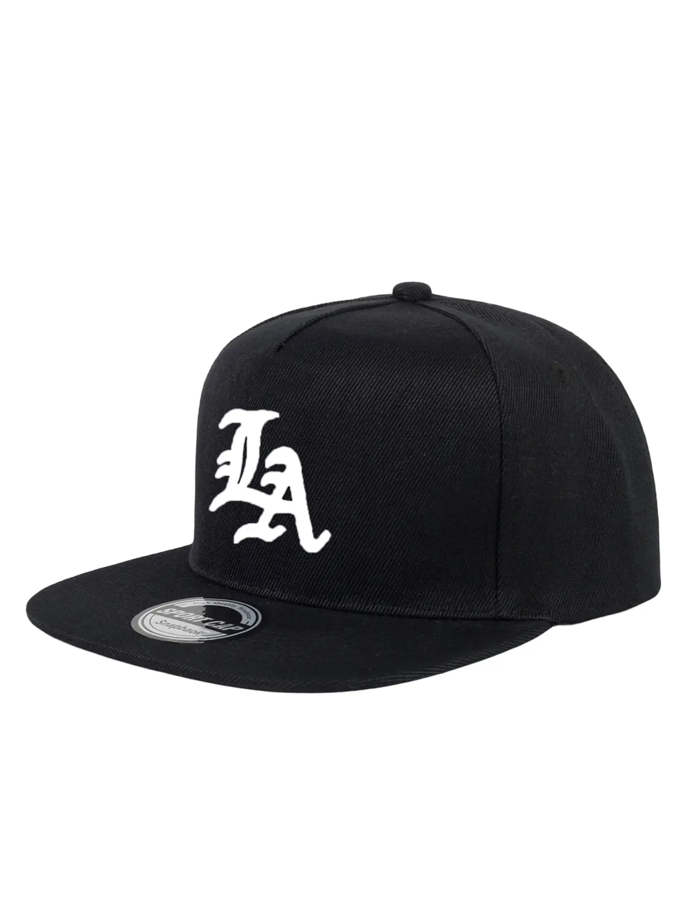 Unisex Gothic LA Letter Hip Hop Baseball Cap, Adjustable Outdoor Sunshade Hat, Casual Fitted Woven Cap for Spring & Fall Travel, Fashion Matching Hat, Adjustable Stylish Hat, Casual Trendy Hat