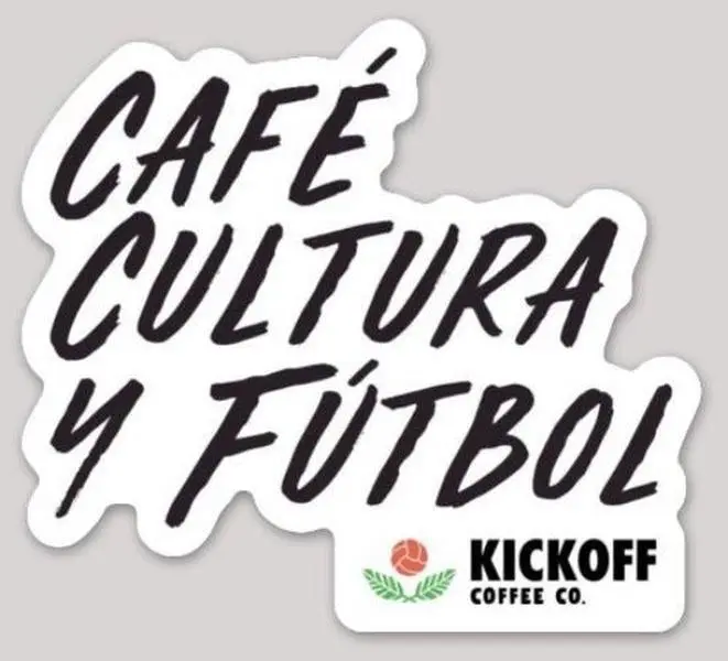 Café Cultura y Fútbol Logo Sticker