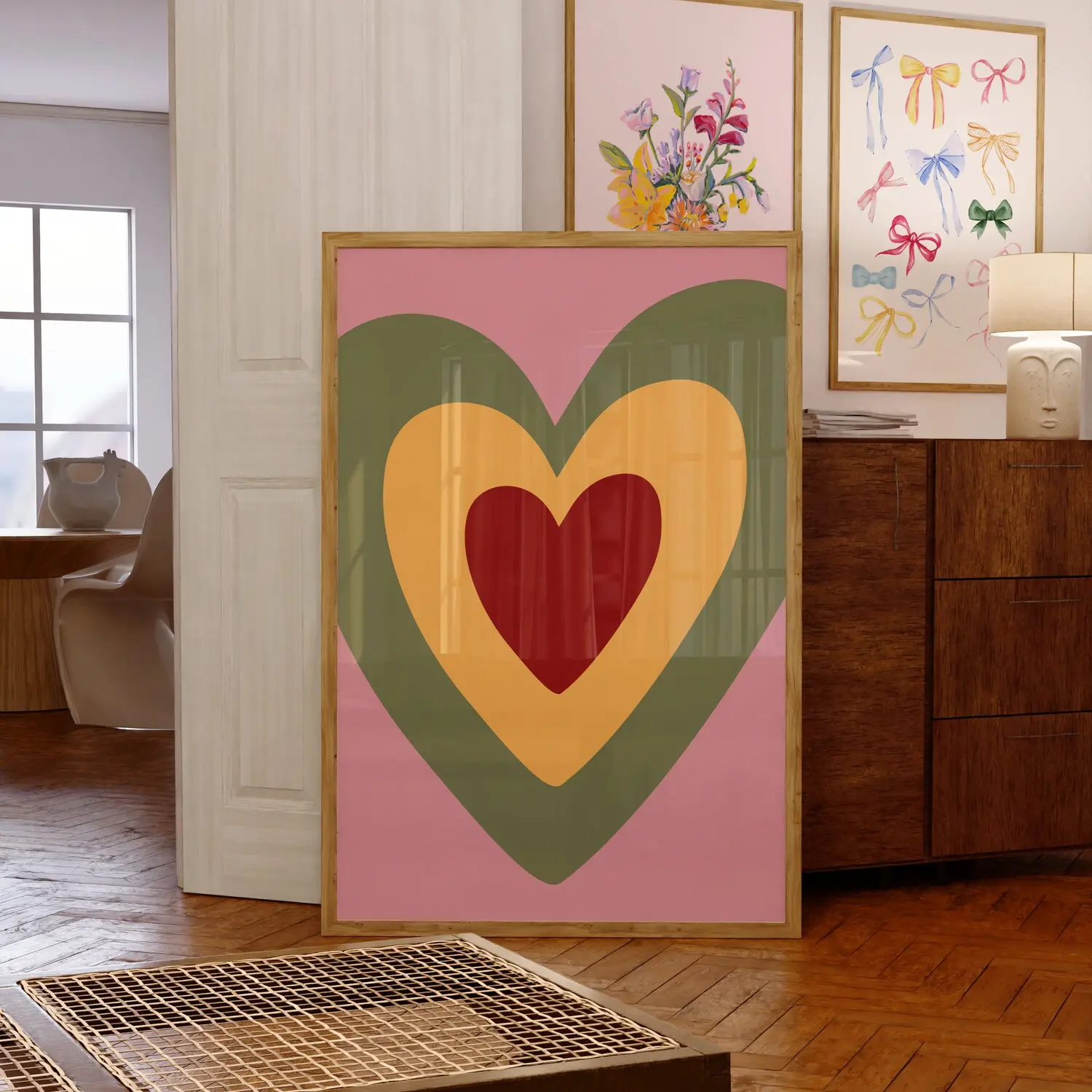 Colorful Heart Wall Art/Poster