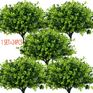 Artificial Flower Plants(20pcs), Fake Plant for Garden Porch, Colorful Fake Decorative Bouquet for Home Garden Party Wedding Decor