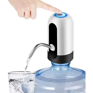 Rechargeable Water Dispenser Portable Water Table Pump with Battery & USB Charging for 5-Gallon Bottles Bottom Loading Portable for Camping & Kitchen Use Automatic Operation Lightweight Compact Design
