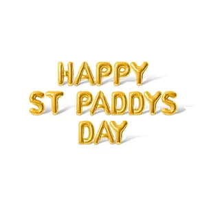 Letter Balloons - HAPPY ST PADDYS DAY 16" Inch Alphabet Letters Foil Mylar Balloon St. Patrick's Day Party Banner
