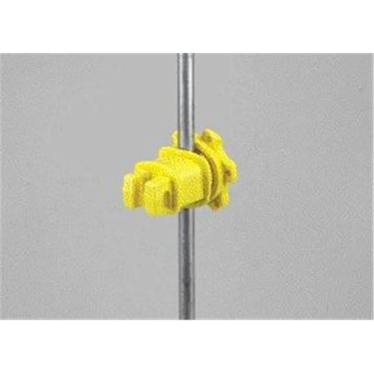 Dare Products Inc Screw-Tight Round Post Insulator - Yellow, 25 Pack, Fiber Glass Pet Fencing Accessory, Fits 1/4-9/16 Diameter Posts, Adjustable While Current Is On, Tool-Free Installation, Wire Extension, WESTERN-RP-25