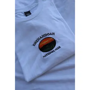 Embroidered "Shenandoah National Park Sunset" Short Sleeve, Modern Classic Fit, Unisex, Adult T-Shirt