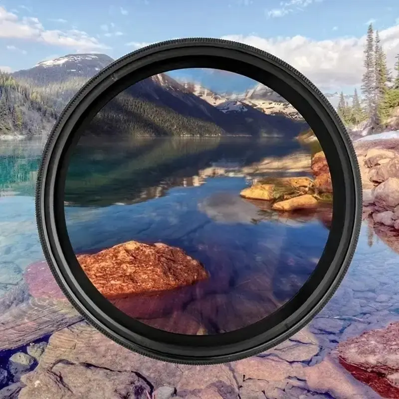 52mm Large Aperture-Lens Filter, CPL Polarizing Filter, Professional Level Filter, Compatible with iPhone 16 15 14 13 12 11, Samsung/Google/Pixel Tablet Smartphone Clip
