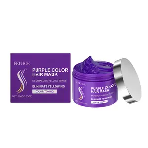 Keratin purple hair mask, rich in collagen and vitamin E, moisturizes and nourishes hair, making it smooth and beautiful for daily maintenance and smooth care