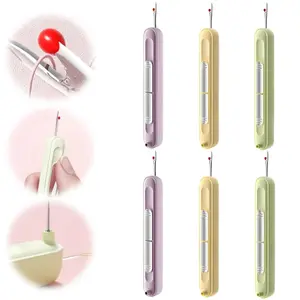 6Pcs/Set Upgraded 2 in 1 Automatic Needle Threaders Seam Ripper,Quilting Supplies Sewing Kit,Quick Sewing Machine Loop Needle Threaders,Halloween Christmas Party Gifts,Hand Tools Kits,Summervibes