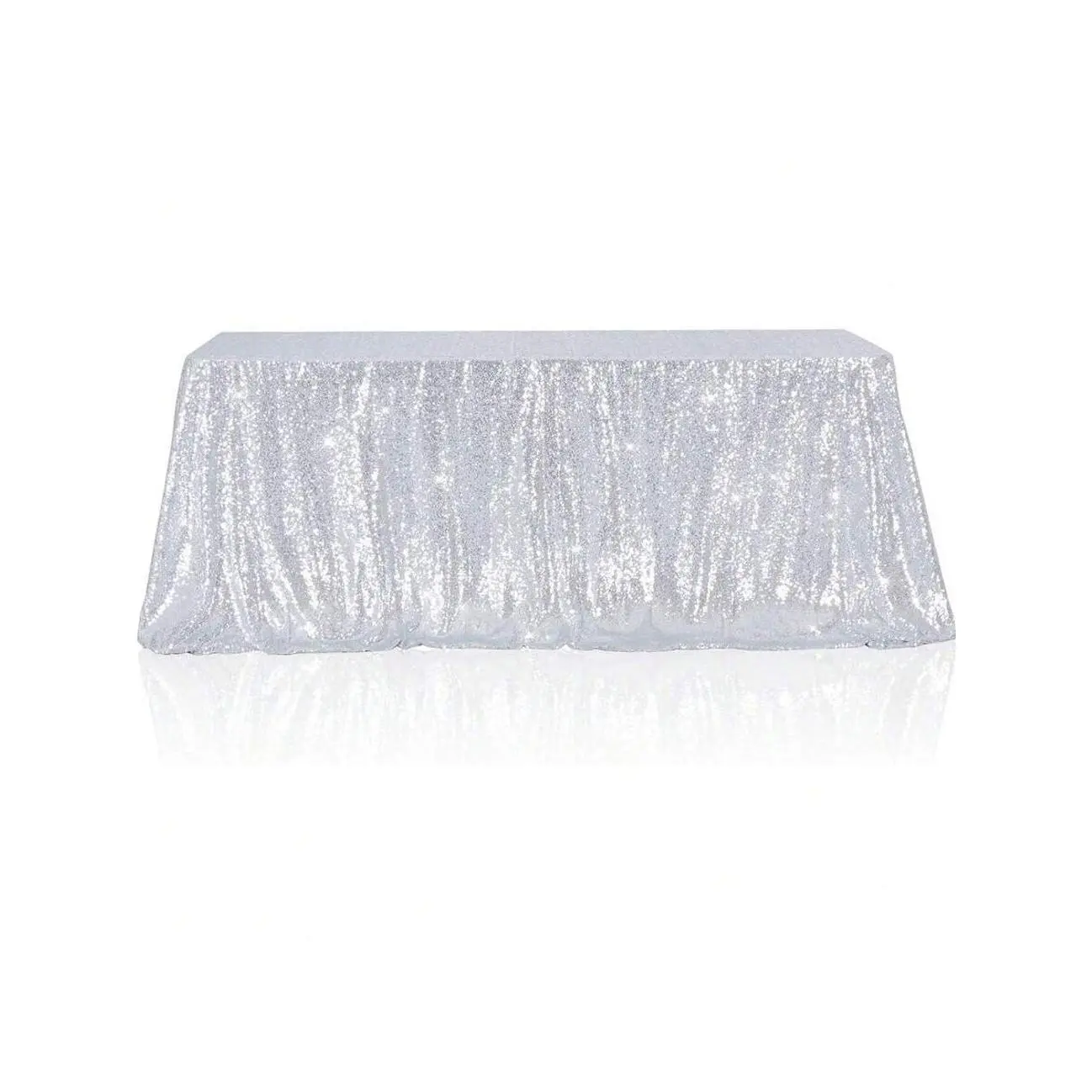 Sequined Tablecloth - 60x102 Inch for Weddings & Parties