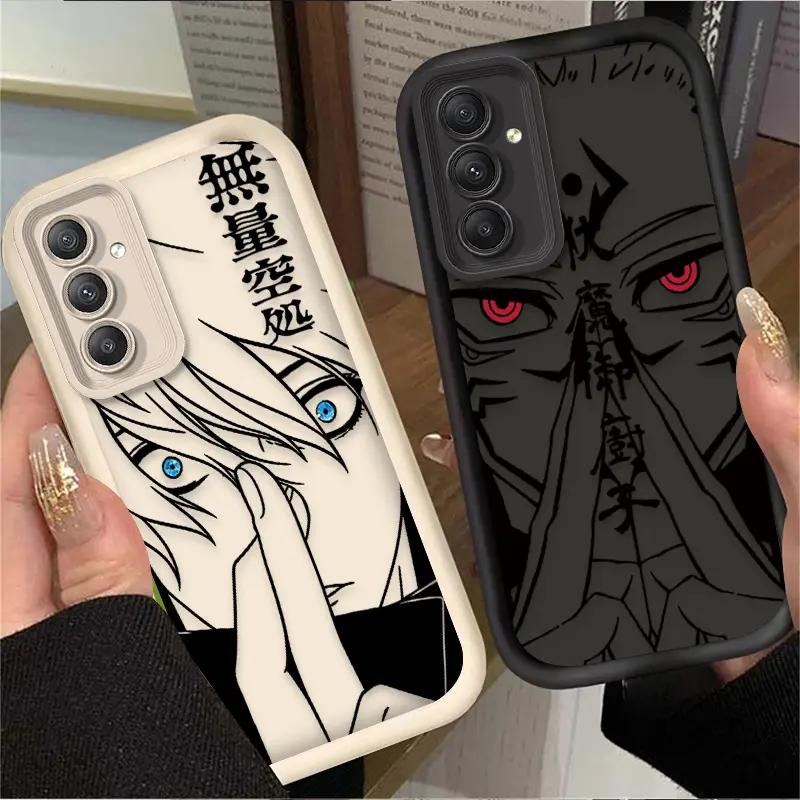 Jujutsu Kaisen Gojo Satoru Anime Comic Shockproof Casing for Samsung Galaxy S26-S21, A13-A17, A33-A36, A52-A54 - Smartphone, Cellphone, Handheld Devices Protection Accessory