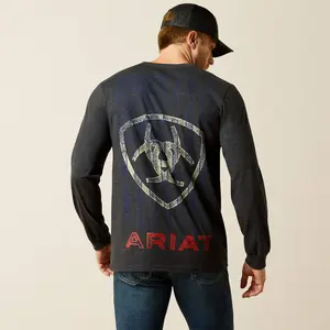 Ariat Mens Ariat Stamped Freedom Classic Fit Long Sleeve T-Shirt