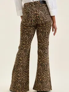 Judy Blue Mr Jaqueline Flare Print Leopard Jeans
