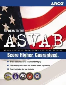USED-30 Days to ASVAB, 1st ed (ARCO MILITARY TEST TUTOR) by Arco (Paperback)