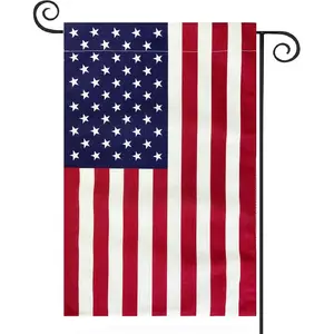 American Flag USA Flag 12 x 18 - Patriotic Double Sided Small Flags for Yard