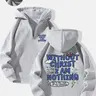 Men's Half-Zip Hoodie, Casual Loose-Fit Graphic Hooded Pullover Sweatshirt, Perfect for Daily Wear, Comfortable Knitted Fabric, Ideal for Fall & Winter, Graphic Hoodies