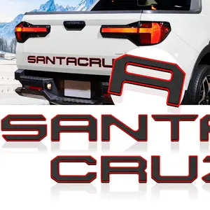 Tailgate Inserts Letters Compatible for 2022 2023 2024 2025 Santa Cruz 3D Raised & Strong Adhesive Decals Letters Rear Emblem Decal Sticker