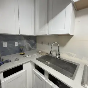 28"/30"/32" Silver Kitchen Sink Stainless Steel Single Bowl Drop In Top Mount with Faucet