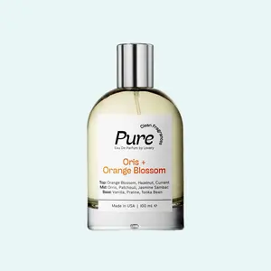 LoveryGifts Pure Oris & Orange Blossom Perfume- 3.38fl oz Long Lasting Eau de Parfum - Made in France