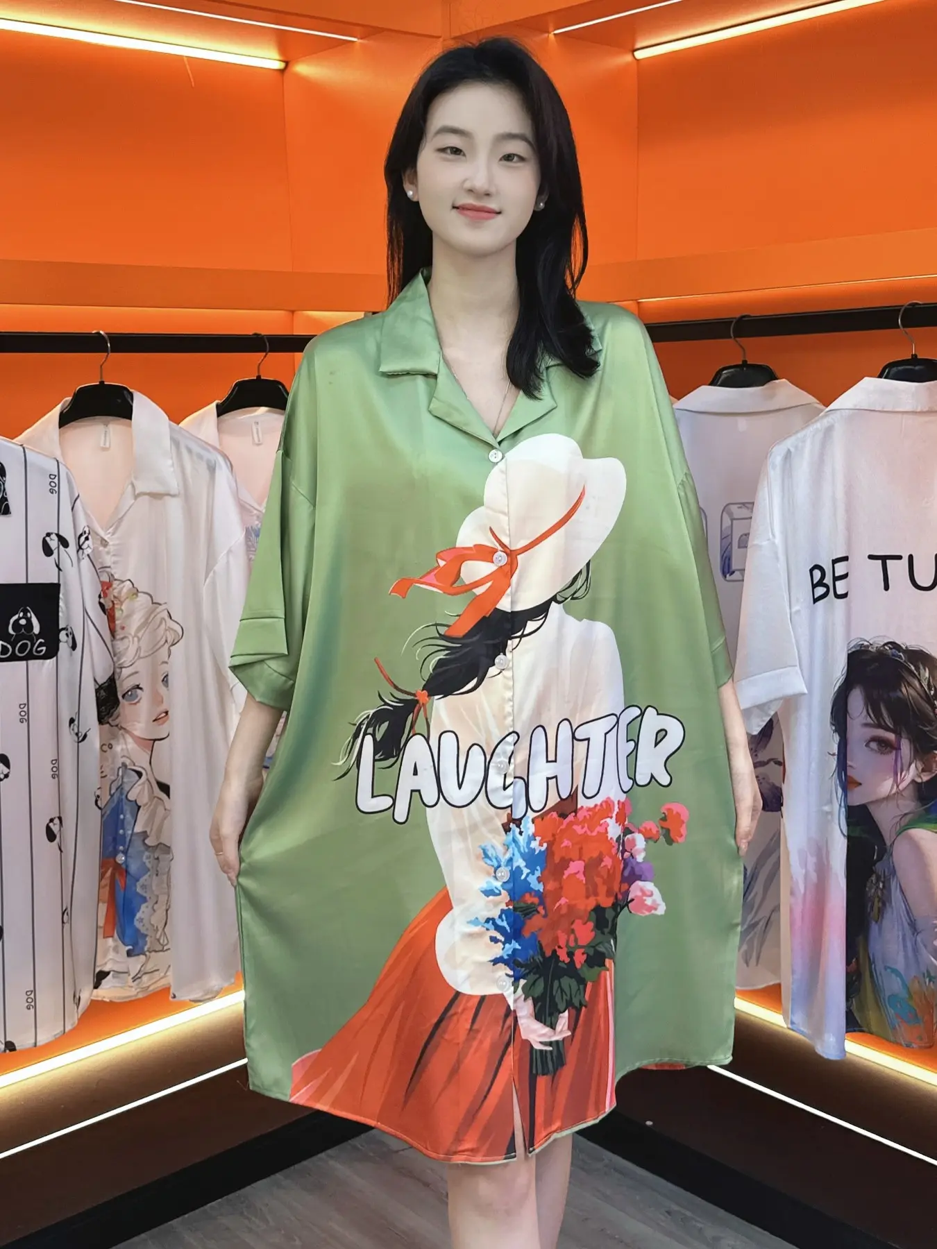 Women's High-End Satin Smooth Sleepwear, Soft Comfortable Home & Choice, Fashion Trendy Skin-Friendly Fabric, Lightweight Invisible Wear