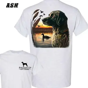Straight Up Southern T-Shirt - Featuring A Hunting Dog And Sunset Scene , Rustic Outdoor-Themed Apparel , Casual Wear For Men And Women , Perfect For Hunting Enthusiasts And Nature Lovers Menswear, Trending Shirt XP