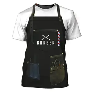 Men'S Summer Barber Shirts Men'S And Women'S Hairdresser Punk Clothing O Neck Custom 3D Print Short Sleeve Top T-Shirt