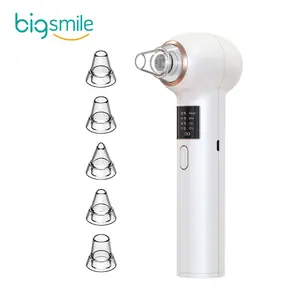3-Speed Vacuum Blackhead Remover - Nose Care Acne Pimple Pore Extractor with Heating, 5 Probes, and USB Rechargeable Design
