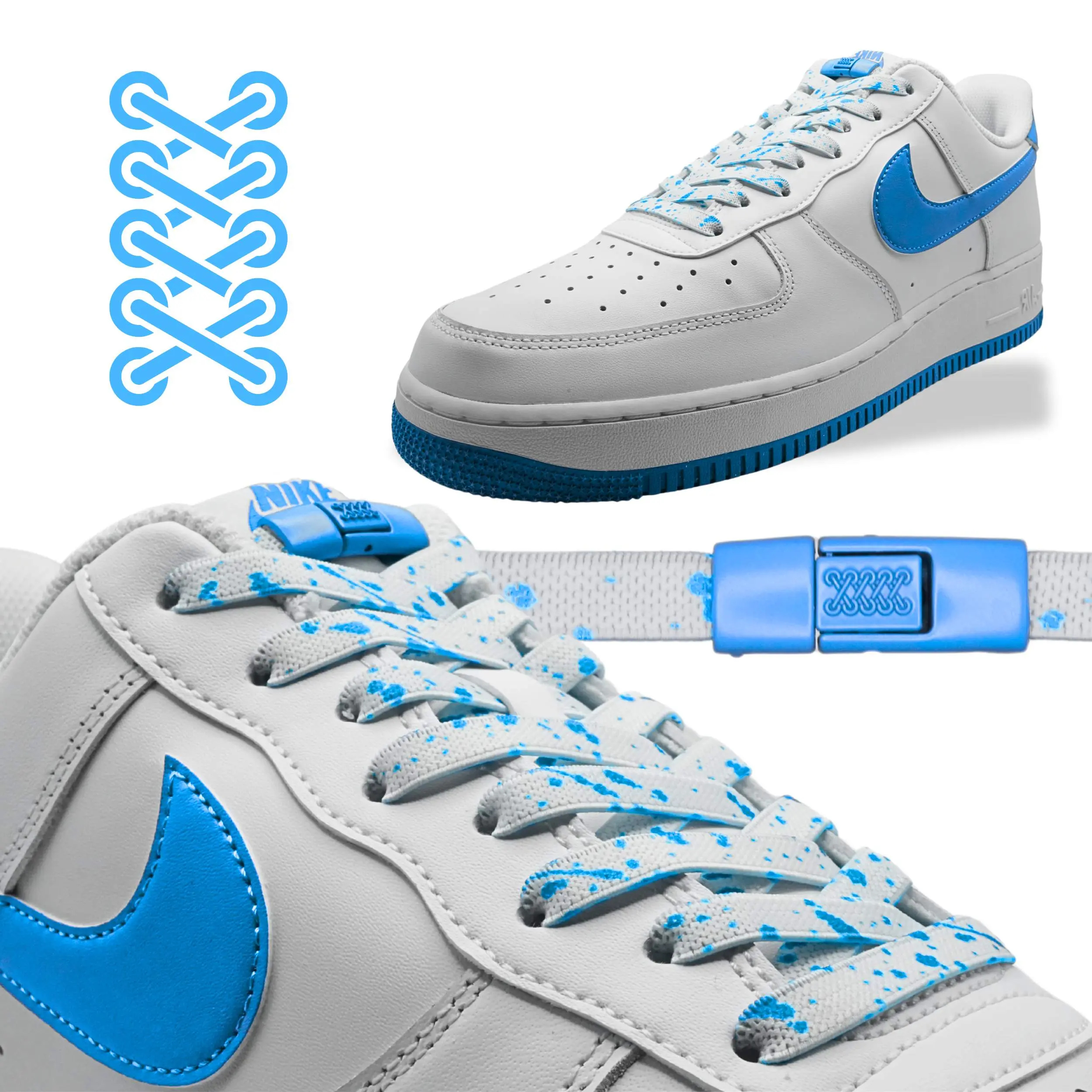 Sky Blue Splatter