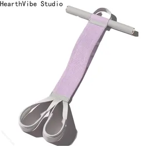 2026 Women's Yoga Pedal Resistance Fabric Band with Handles, Foot Pedal Resistance Band, Sit Up Assist Elastic Rope,Fitness Equipment, Workout Bands, Training Equipment