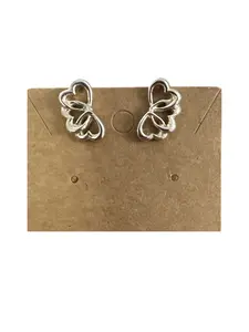 Pre-owned Tiffany & Co 3 Heart Sterling Silver Clip On Earrings