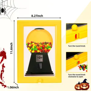 Candy Dispenser Frame, Candy Picture Frame Dispenser, Handy Candy Frame Dispenser, Picture Frame Candy Dispenser, For Candies, Nuts, Dog & Cat Treats, Suitable for Birthday & Holiday Gifts