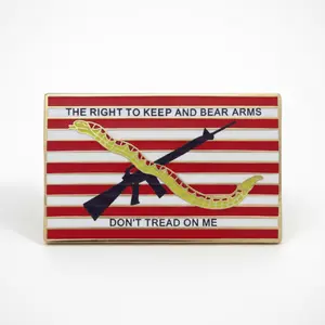 2nd Amendment Navy Jack Don't Tread On Me Lapel Pin