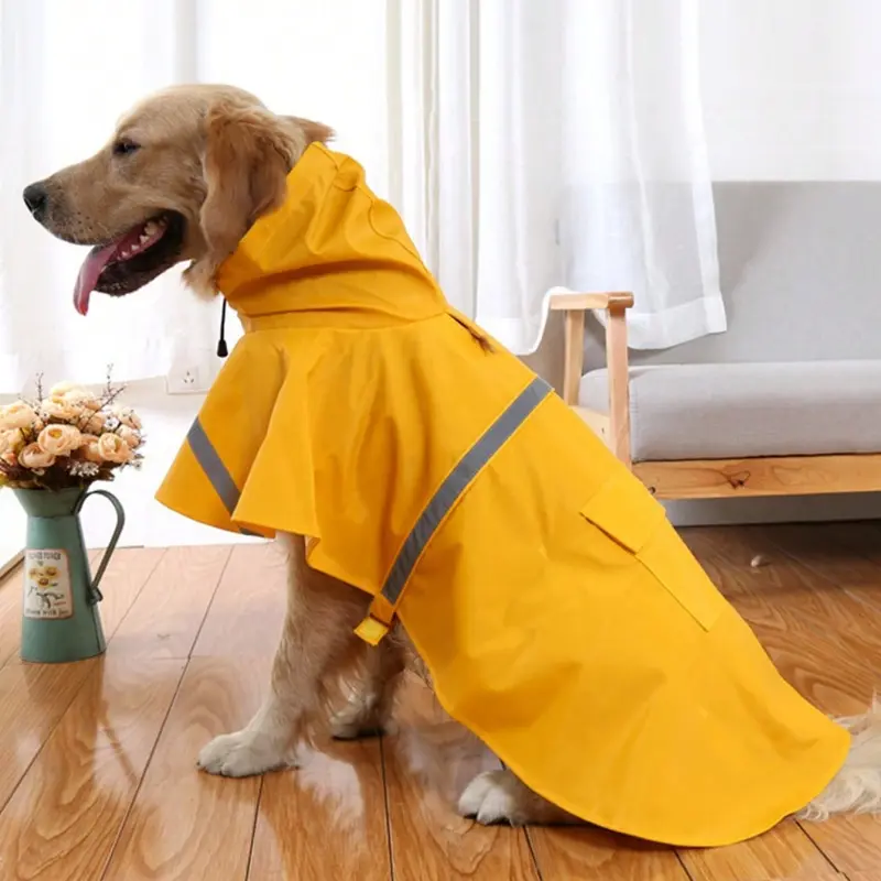 Pet Reflective Raincoat, Waterproof Dog & Cat Jacket, High Visibility Safety Gear, Easy to Wear Design, Durable Outdoor Use
