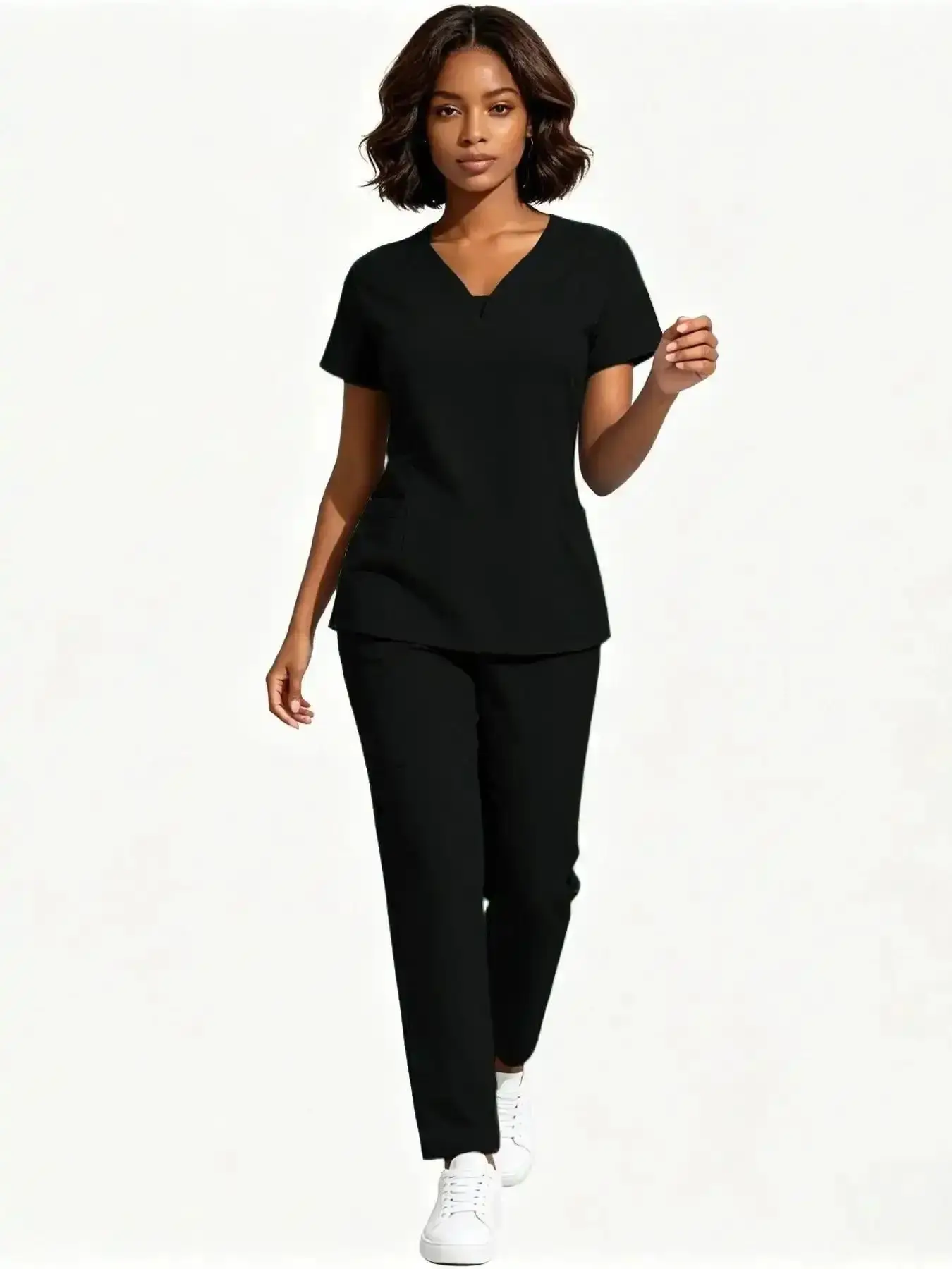 Scrubs Set: Say Goodbye to Wrinkles & Stuffiness!Experience Smooth, Quick-Drying Fabric with Total Freedom of Move men Signature t. The Stretchy Set That's Perfect for Healthcare Professionals & Beyond.Uniforms Workwear Modern